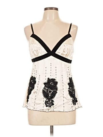 Bebe Sleeveless Silk Top (view 1)