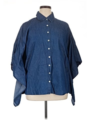 Ashley Stewart 3/4 Sleeve Button-Down Shirt (view 1)
