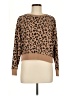 J.Crew 100% Cotton Animal Print Brown Pullover Sweater Size M - photo 1