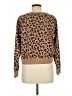 J.Crew 100% Cotton Animal Print Brown Pullover Sweater Size M - photo 2