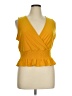 Bar III Yellow Sleeveless Blouse Size XL - photo 2