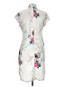 Assorted Brands Print Ivory Cocktail Dress Size XXL - photo 2