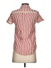 ModCloth Stripes Red Short Sleeve Blouse Size S - photo 2