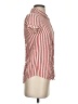 ModCloth Stripes Red Short Sleeve Blouse Size S - photo 4