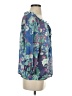 David Cline Blue 3/4 Sleeve Blouse Size S - photo 4