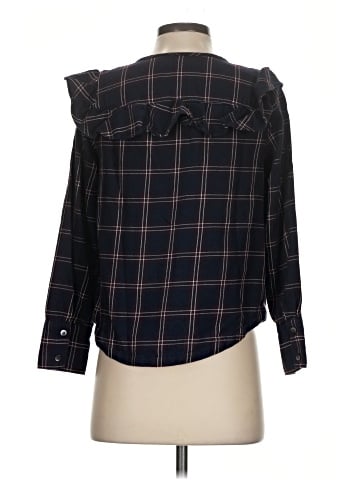 Madewell Plaid Ruffle-Yoke Top (view 2)