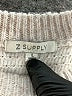 Z Supply 100% Polyester Metallic Silver Pullover Sweater Size L - photo 4