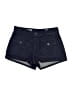 Zara Chevron-herringbone Blue Denim Shorts Size 6 - photo 1