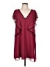 BCBGeneration 100% Polyester Burgundy Cocktail Dress Size L - photo 1