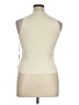 Emerson Lang 100% Viscose Ivory Sweater Vest Size XL - photo 2