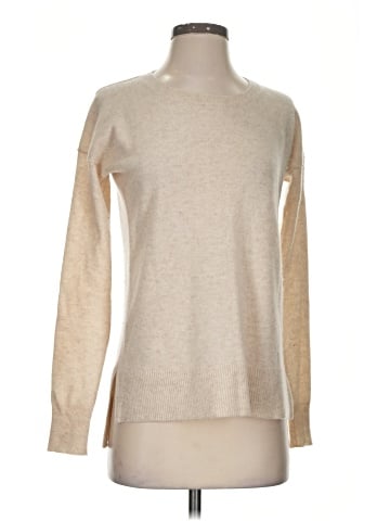 Aqua Cashmere Pullover Sweater (view 1)