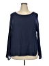 Everleigh Blue Long Sleeve Blouse Size 2X - photo 1