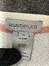 MULTIPLES Stripes Ivory Pullover Sweater Size M - photo 7