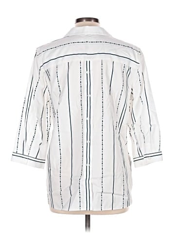 Chico's 3/4 Sleeve Button-Down Shirt (view 2)