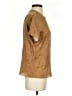 Vince. 100% Silk Brown Short Sleeve Silk Top Size S - photo 4