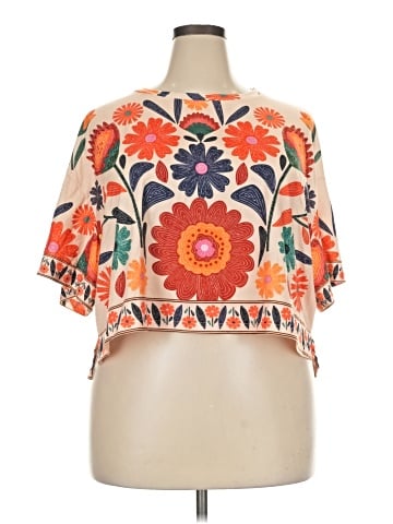 Shein Curve Short Sleeve T-Shirt (view 1)