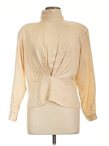 Anne Klein II Long Sleeve Silk Top (view 1)