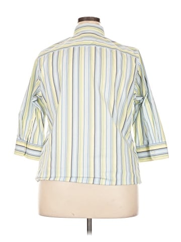 Lands' End 3/4 Sleeve Button-Down Shirt (view 2)