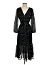 Point Sur 100% Polyester Stars Black Cocktail Dress Size 2 - photo 1