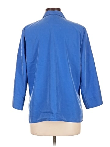 Liz Claiborne 3/4 Sleeve Button-Down Shirt (view 2)