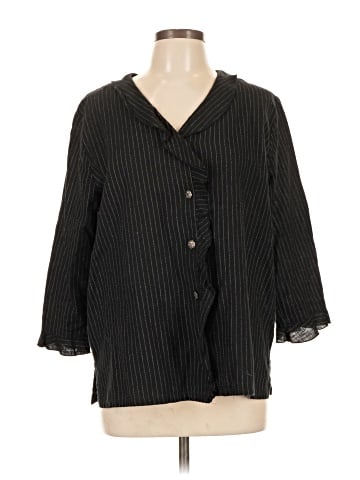 Hot Cotton by Marc Ware 3/4 Sleeve Button-Down Shirt (view 1)