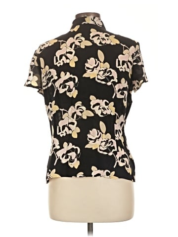Jones New York Short Sleeve Silk Top (view 2)