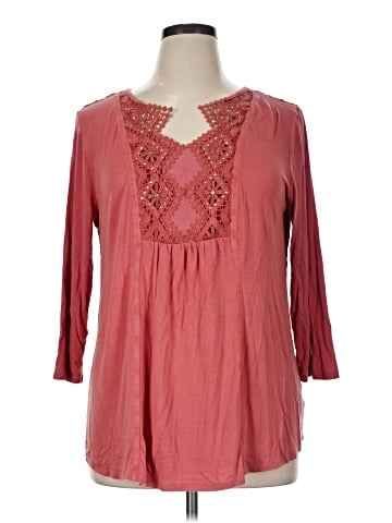 One World 3/4 Sleeve Blouse (view 1)