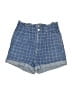 Le Lis 100% Cotton Plaid Blue Shorts Size S - photo 1