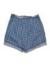 Le Lis 100% Cotton Plaid Blue Shorts Size S - photo 2
