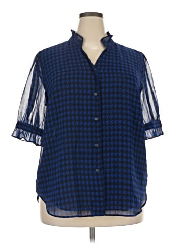 Ann Taylor Short Sleeve Blouse (view 1)
