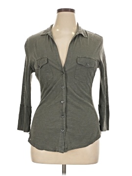 James Perse 3/4 Sleeve Button Down Shirt