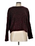 New Look Animal Print Burgundy Pullover Sweater Size L - photo 1