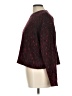 New Look Animal Print Burgundy Pullover Sweater Size L - photo 5