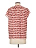 Halogen 100% Polyester Red Short Sleeve Blouse Size XS - photo 2