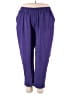 Catherines Solid Purple Casual Pants Size 2X - photo 1
