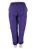 Catherines Solid Purple Casual Pants Size 2X - photo 2