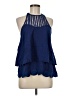 Mi ami Blue Sleeveless Blouse Size M - photo 1