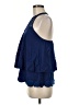 Mi ami Blue Sleeveless Blouse Size M - photo 5