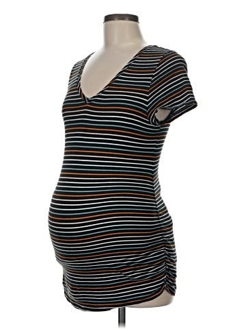 Isabel Maternity Short Sleeve Henley (view 1)