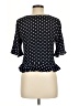 Elodie Polka Dots Black 3/4 Sleeve Blouse Size M - photo 2