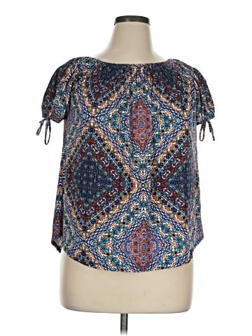 Lavish Short Sleeve Blouse (view 1)