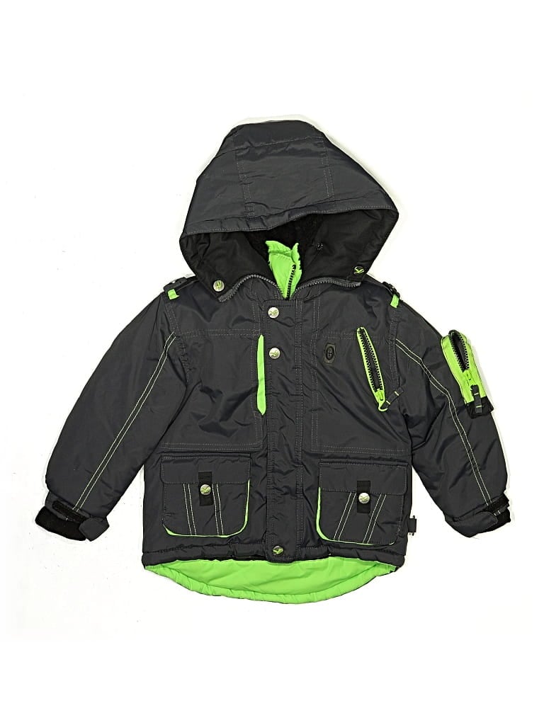 Pre-owned Hawke & Co. Kids' Snow Jacket In Green