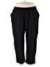 Catherines Solid Black Casual Pants Size 3X - photo 1