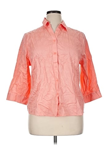 Chico's 3/4 Sleeve Button-Down Shirt (view 1)