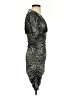 Love 100% Polyester Animal Print Silver Cocktail Dress Size S - photo 4