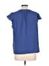 Calvin Klein 100% Polyester Blue Short Sleeve Blouse Size L - photo 2