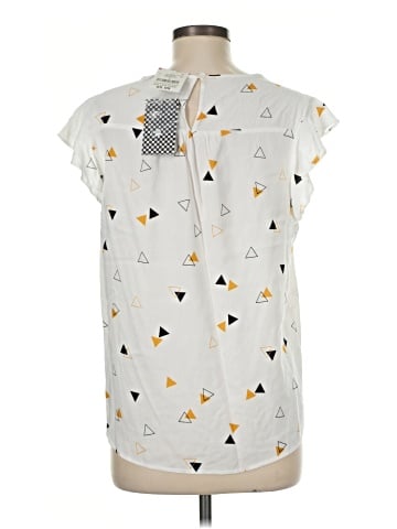 Como Black Short Sleeve Blouse (view 2)