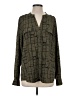 Calvin Klein 100% Polyester Green Long Sleeve Blouse Size S - photo 1
