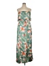 AaKaa 100% Polyester Tropical Green Casual Dress Size M - photo 1