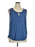 Akemi + Kin 100% Cotton Blue Sleeveless Top Size 1X - photo 1